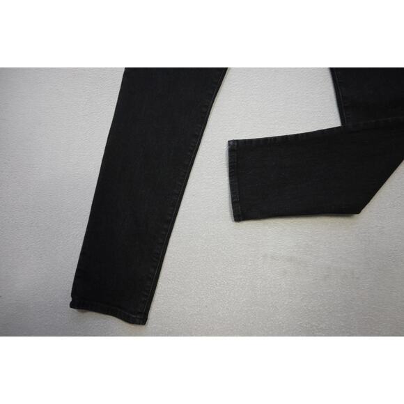 Lucky Brand 105 Slim Taper Stretch Zip Fly Black Denim Jeans Mens Sz 30 x 32 - Picture 3 of 9